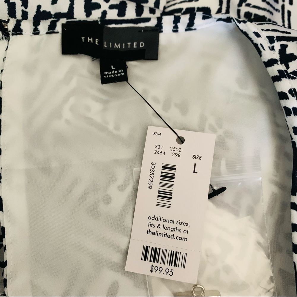 The Limited Printed Sleeveless Dress NWT Size L - Picture 5 of 5